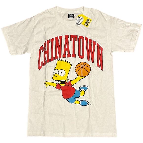 Chinatown Market x The Simpsons "Air Bart" Arc Basketball T-Shirt Men’s S NWT - Picture 1 of 6